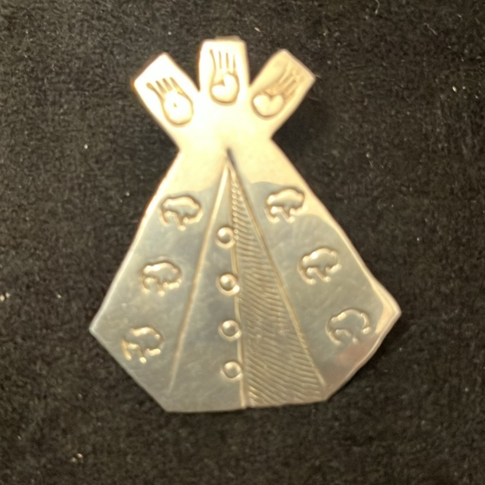 Vintage Navajo Sterling Silver Tipi